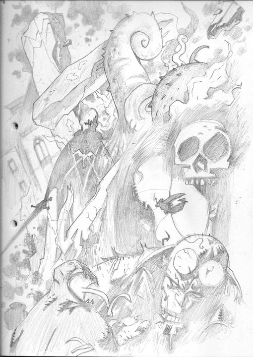 Dibujo a lápiz, de Juan Revilla