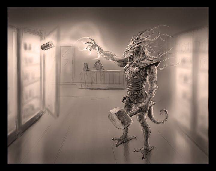 Dibujo, de Juan Revilla