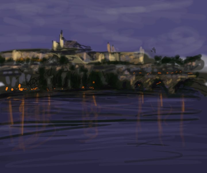 Paisaje nocturno, de Juan Revilla